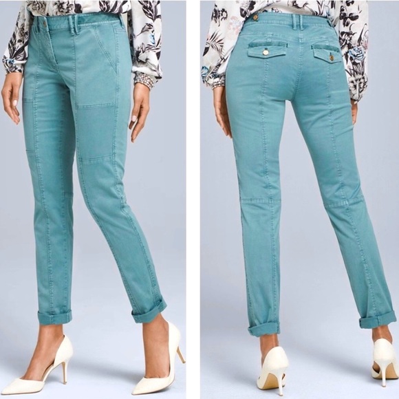 Straight Crop Soft Twill Pants 